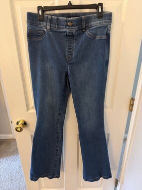 SPANX large Blue Flare Jeans